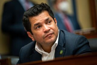 WASHINGTON, DC - JANUARY 31: Rep. Jimmy Gomez (D-CA) is seen during a business meeting of the House Oversight and Accountability Committee at the U.S. Capitol on Tuesday, Jan. 31, 2023 in Washington, DC. (Kent Nishimura / Los Angeles Times)