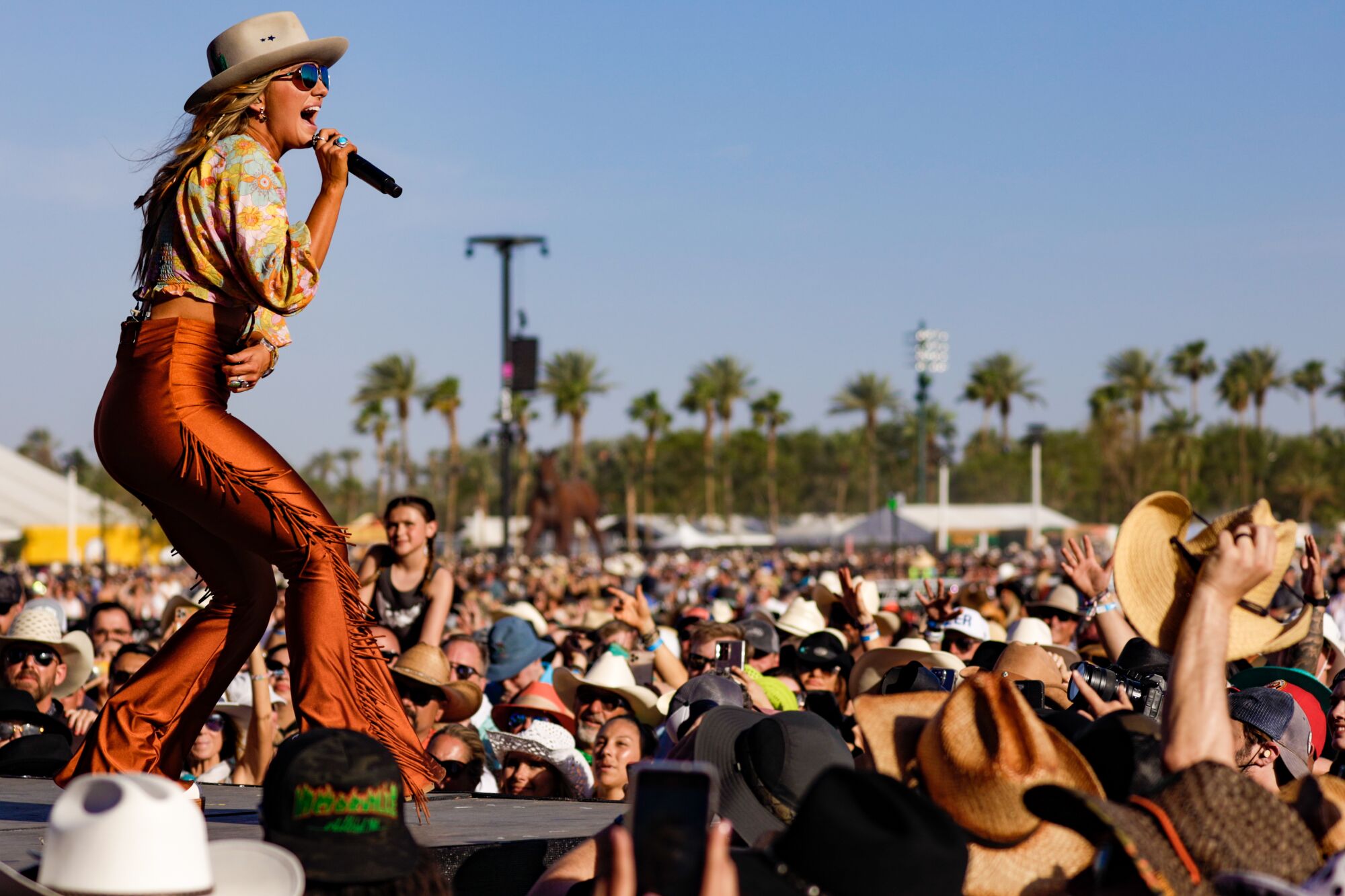 Lainey Wilson performs at Stagecoach.