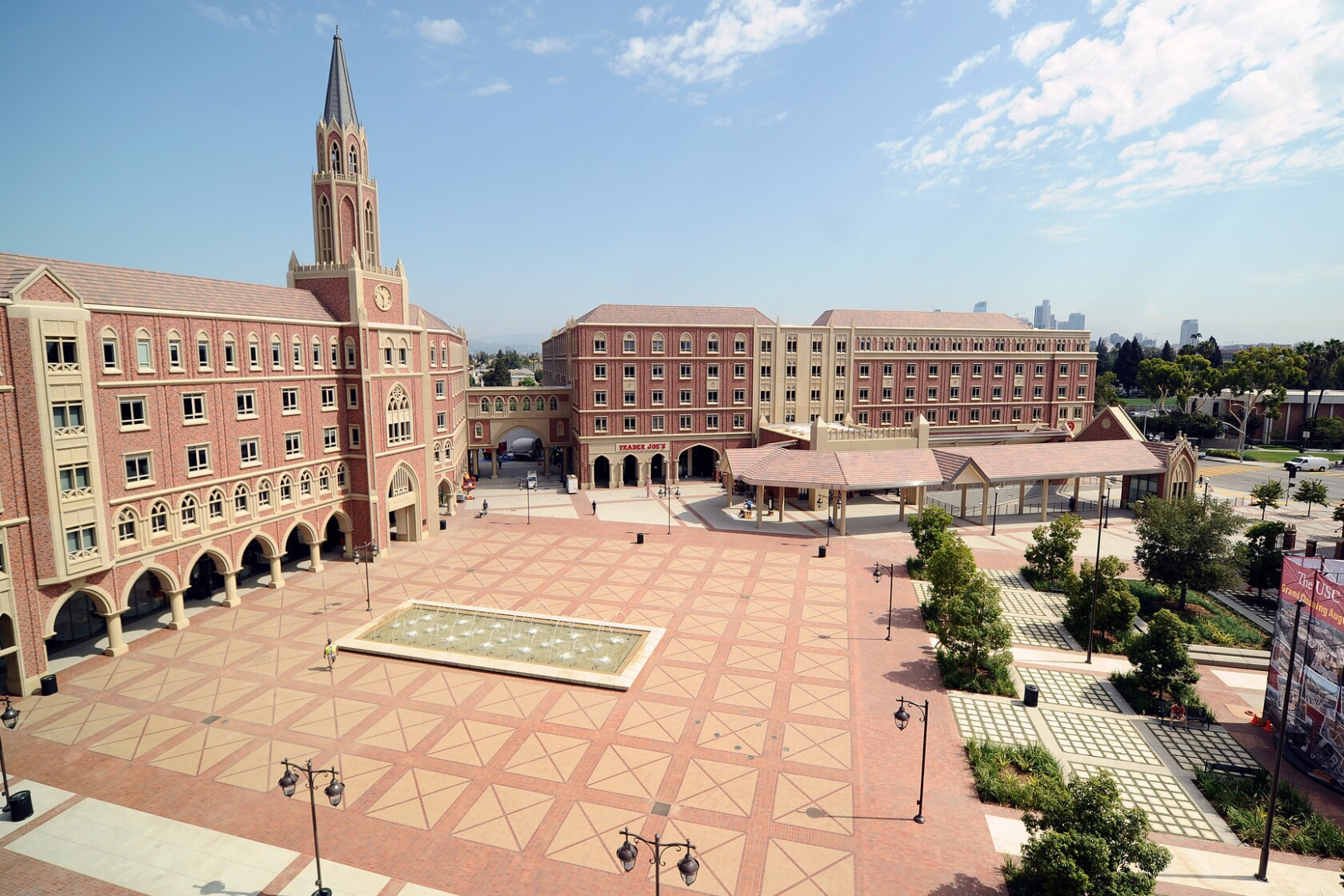 USC's massive campus addition features student housing — and Trader Joe