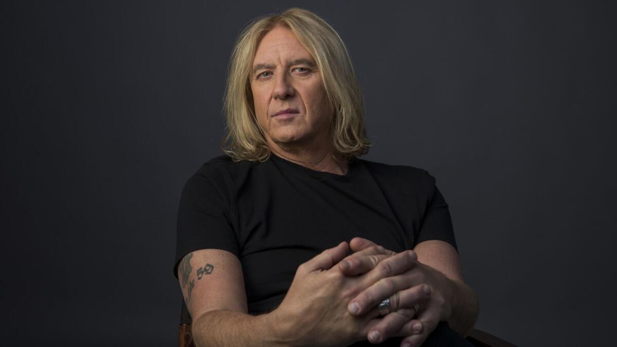 Def Leppard singer Joe Elliott is photographed at the Los Angeles Times studio.