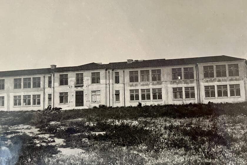 La Jolla High School, pictured here in 1926, opened 100 years ago on Sept. 18, 1922.