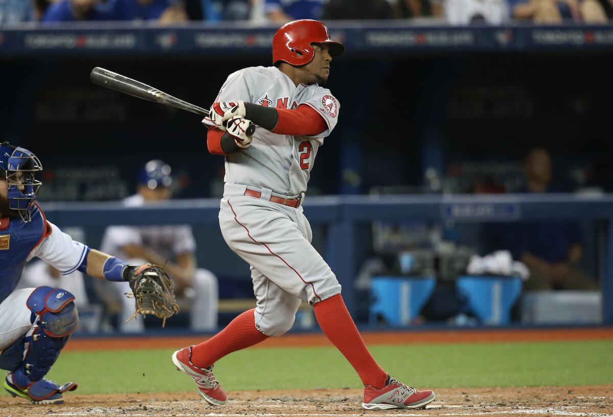 Shortstop Erick Aybar will take over for the foreseeable future as the Angels continue to try to jumpstart the offense.