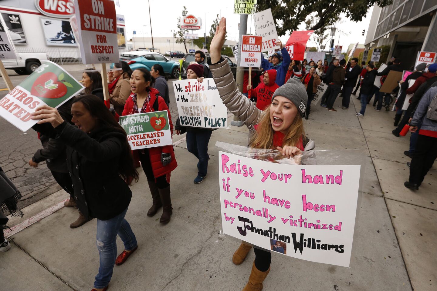 L.A. teachers go on strike