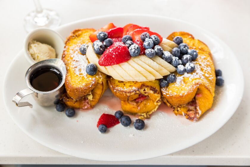The stuffed French toast from The Cottage Encinitas.