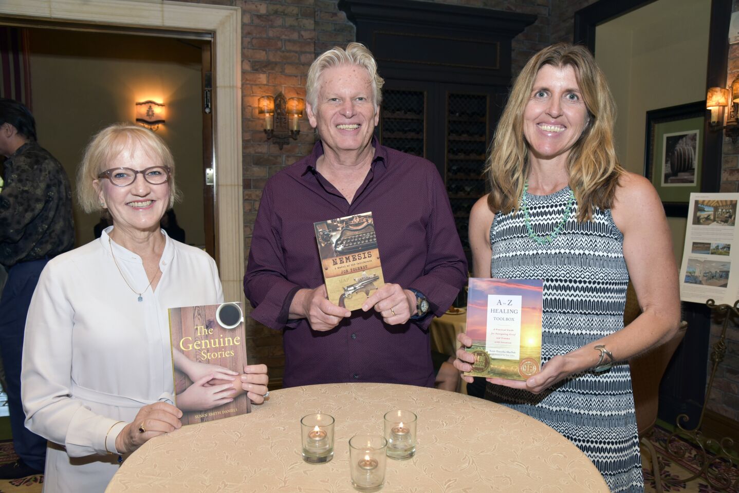 Author Susan Smith Daniels, Author/Speaker Joe Yogerst, Author Susan Hannifin-MacNab