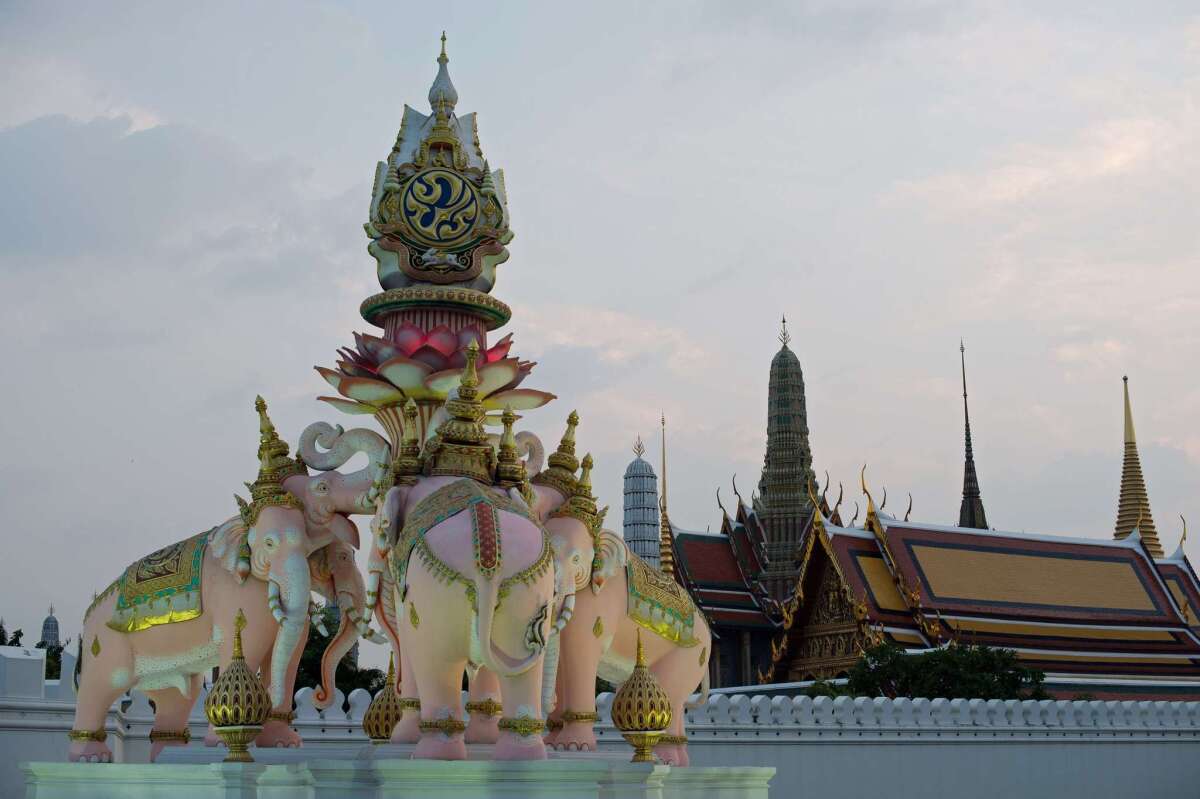Outside the Thai Grand Palace in Bangkok, Thailand. Delta is offering a $790 round-trip fare from LAX to Bangkok.