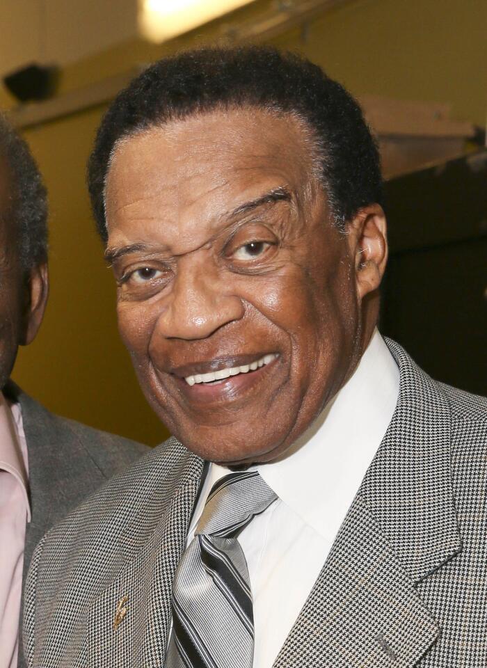 Bernie Casey, seen here in 2014, was an NFL player for the Rams and 49ers before turning to painting and acting, known for roles in films such as "Revenge of the Nerds," "I'm Gonna Git You Sucka" and "Brian's Song." He died on Sept. 19, 2017, after a brief illness at 78. Read more.