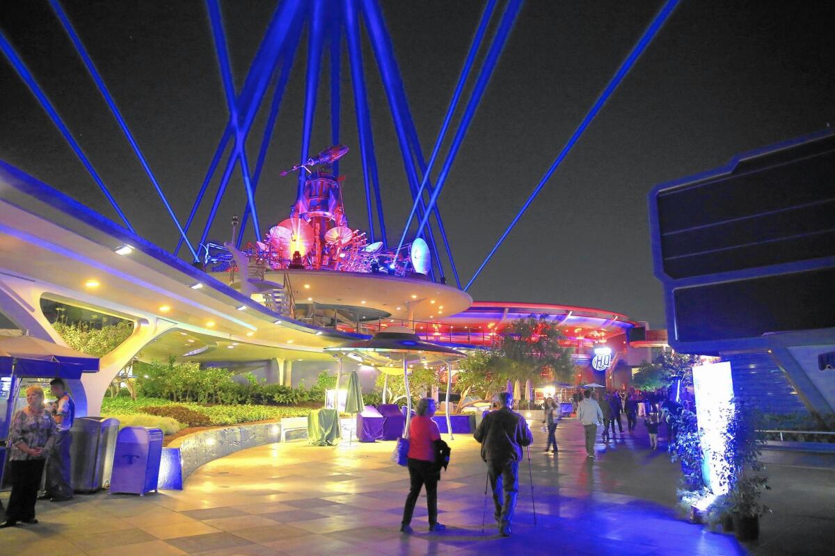 A celebration of “Star Wars” called Season of the Force has transformed Tomorrowland in Disneyland.