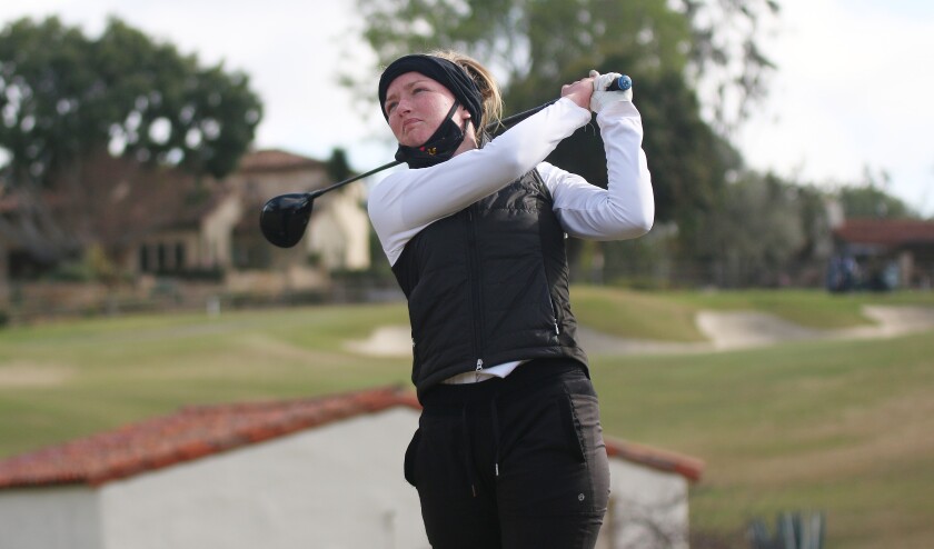 Senior Libby Fleming is the leader of a young 2021 Torrey Pines girls golf team.