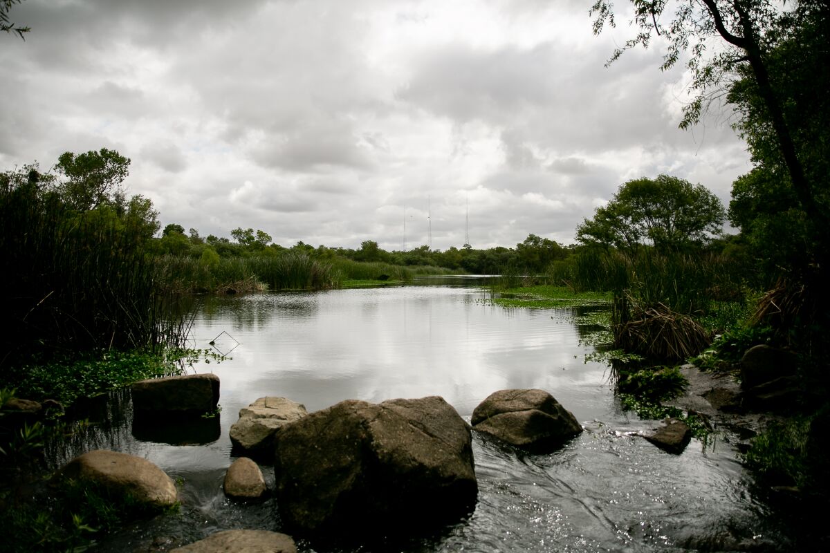 A view of Kummeyaay Lake at Mission Trails Regional Park on Tuesday, May 21, 2019.