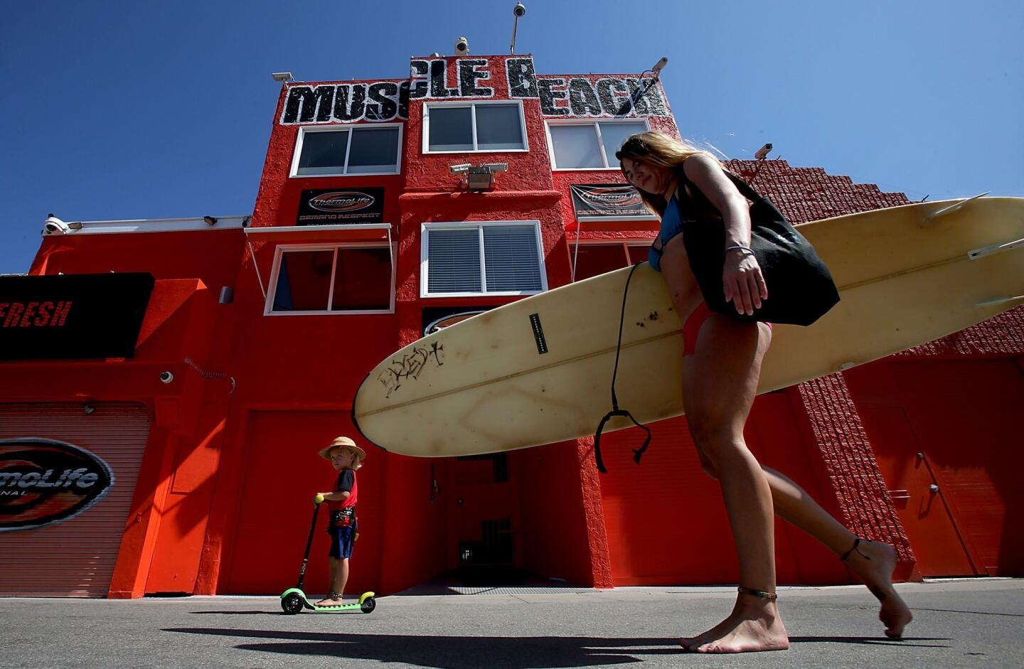 This Venice Beach building has no fewer than a dozen video surveillance cameras. More cameras along the boardwalk are planned as part of L.A. City Councilman Mike Bonin's initiative for a safer and more secure community.