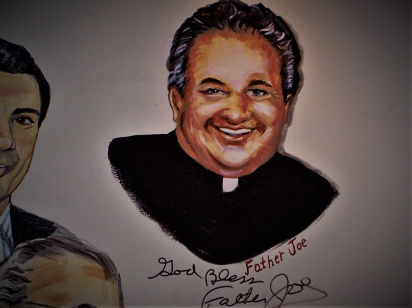 John Wismont's portrait of Father Joe Carroll, who is the focus of his documentary.