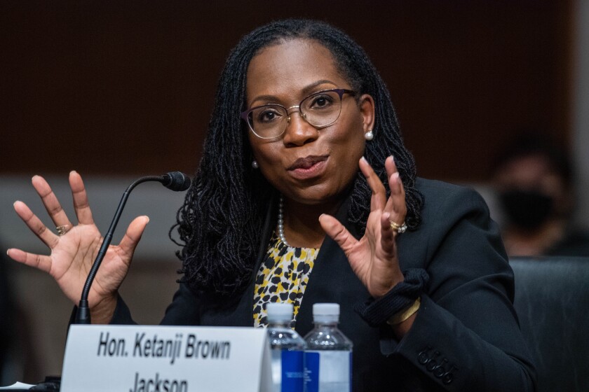 Ketanji Jackson Is A Favorite For Biden S Supreme Court Pick Los Angeles Times Ketanji Jackson Is A Favorite For Biden S Supreme Court Pick Los Angeles Times