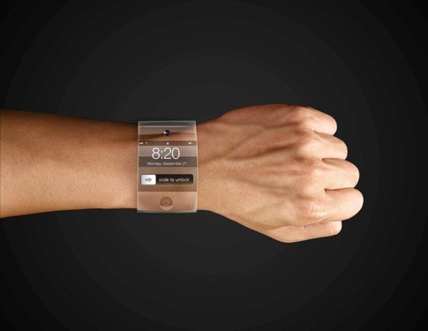 Concept of the Apple iWatch.