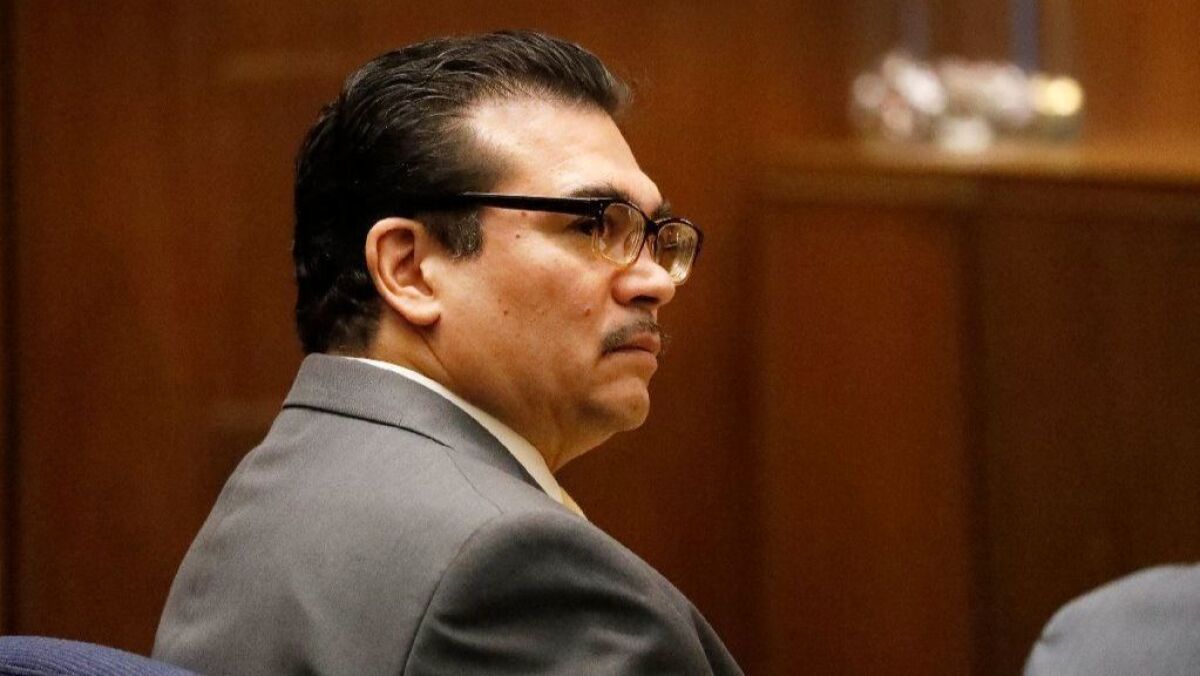 Paul Gonzales, a 1984 Olympic boxing champion and county-employed boxing coach, appeared in Los Angeles County Superior Court for a preliminary hearing as he faces eight felony counts including lewd acts on a child.