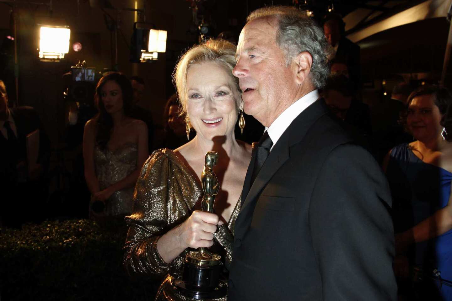 Lead actress winner Meryl Streep with her husband, Don Gummer.