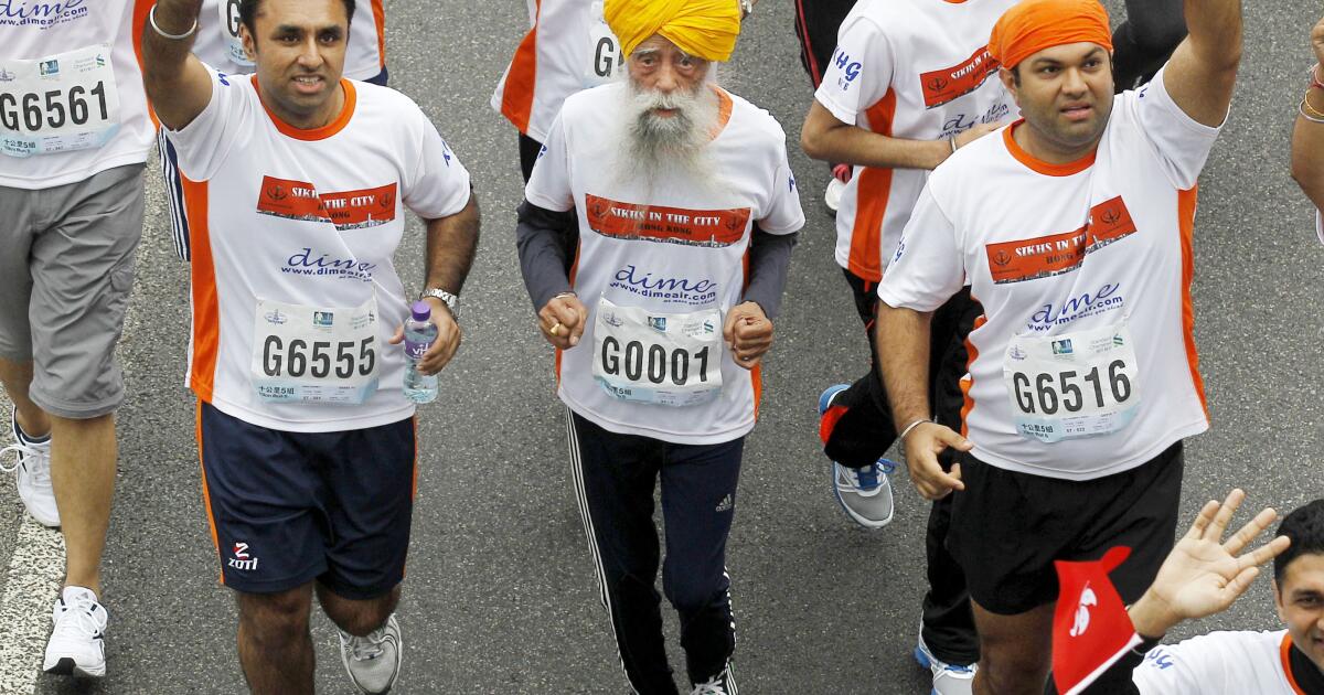 World's oldest marathon runner, Fauja Singh, dies in a hit-and-run at 114