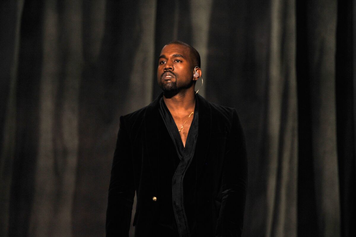 Kanye West, seen performing at the Grammys in 2015, has a complicated history with the awards show.