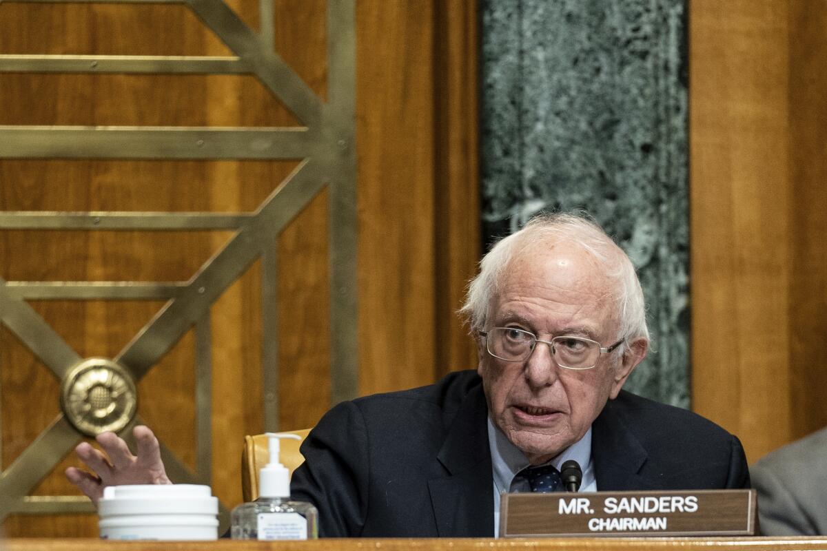 Bernie Sanders speaks in Congress