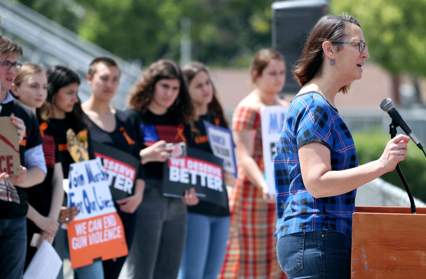Photo Gallery: Congressman Schiff speaks at Burroughs High rally against gun violence