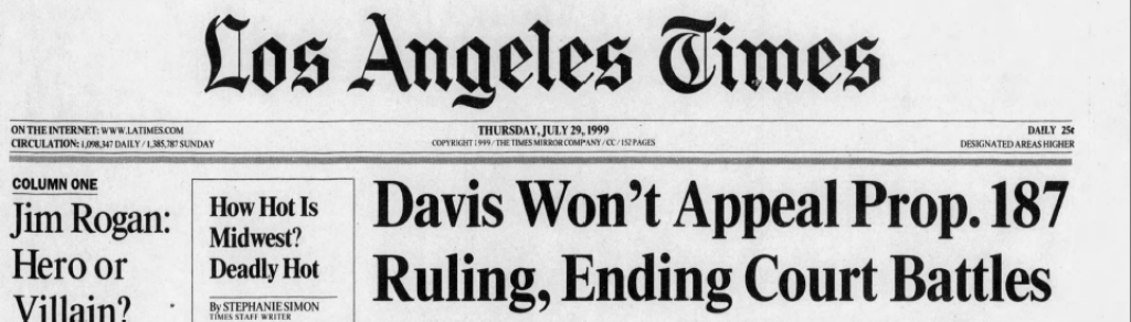 1994 California Proposition 187: Timeline of anti-immigrant law - Los ...