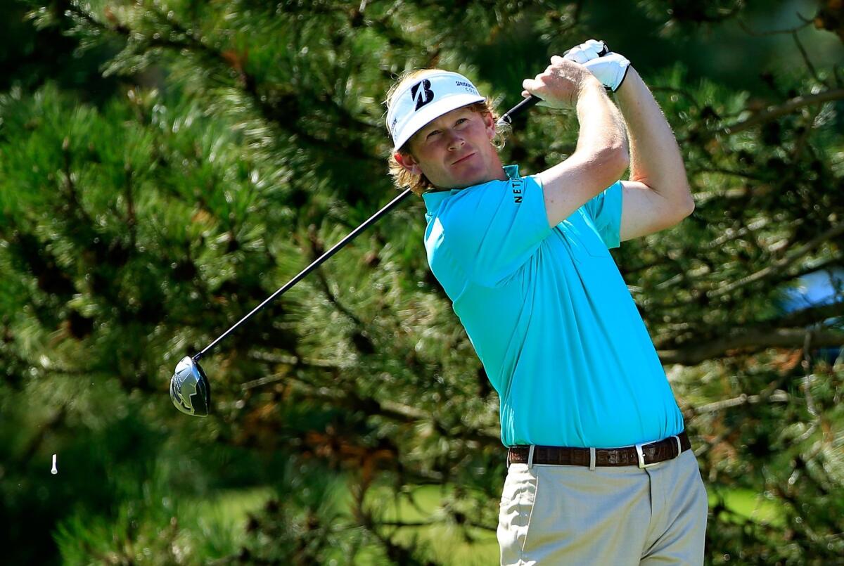 Brandt Snedeker hits off the fourth tee during the first round of the BMW Championship on Thursday.