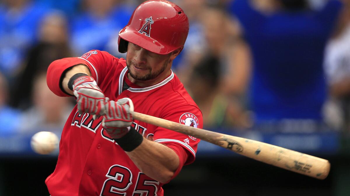 Daniel Nava had a .235 batting average this season for the Angels.