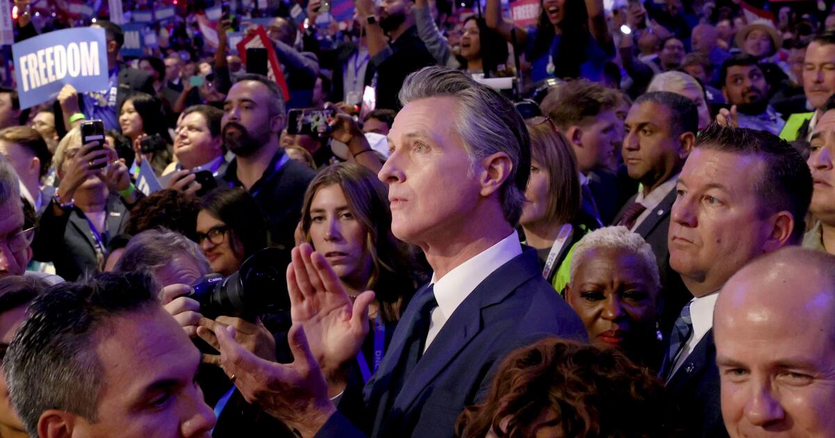 Newsom closes ceremonial roll name at DNC, kick-starts Harris advocacy