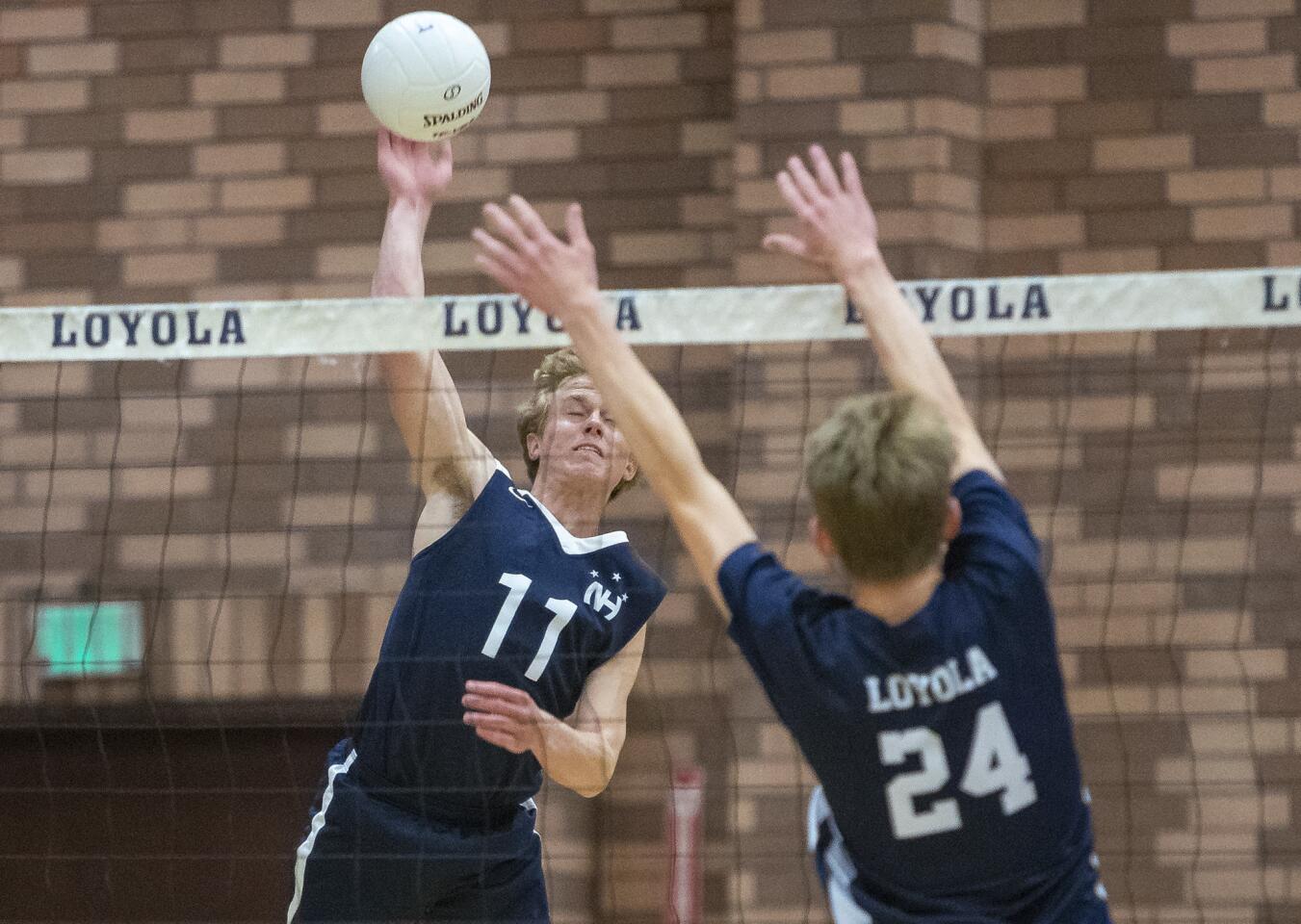 Photo Gallery: Newport Harbor vs. Los Angeles Loyola in boys’ volleyball