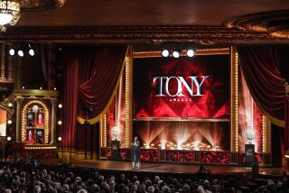 The 76th annual Tony Awards stage. 