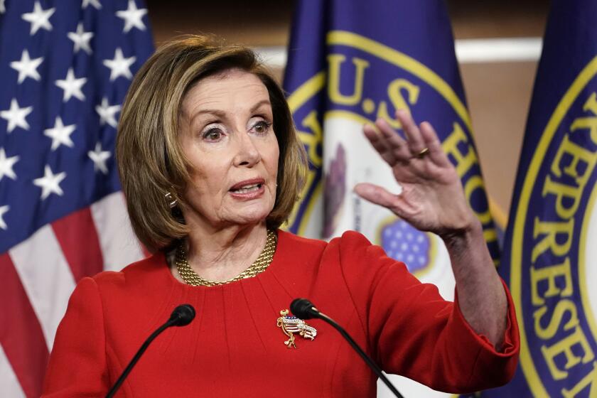 House Speaker Nancy Pelosi of Calif., speaks during a news conference on Capitol Hill in Washington, Thursday, May 13, 2021. (AP Photo/Susan Walsh)