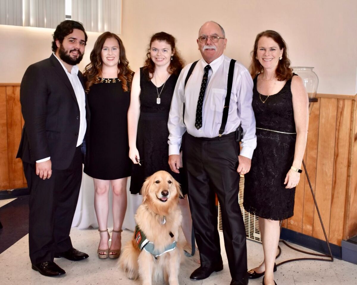 The Simas family gathers for a portrait