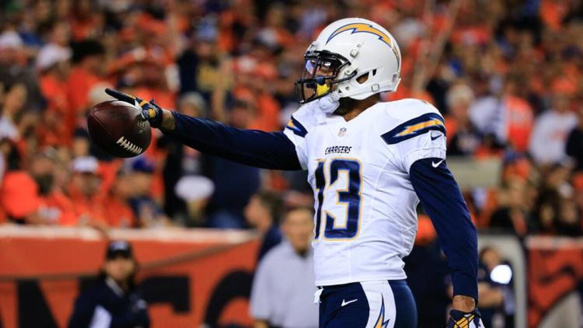 Veteran receiver Keenan Allen and his Chargers teammates will pay a visit to Denver on Monday night to open the season.