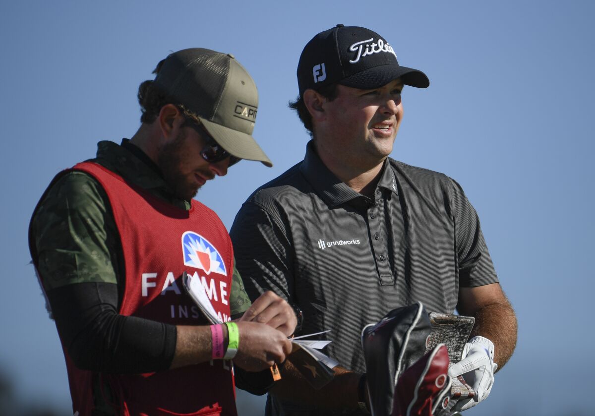 Farmers Insurance Open co-leader Patrick Reed, pictured Saturday at Torrey Pines, is no stranger to controversy.