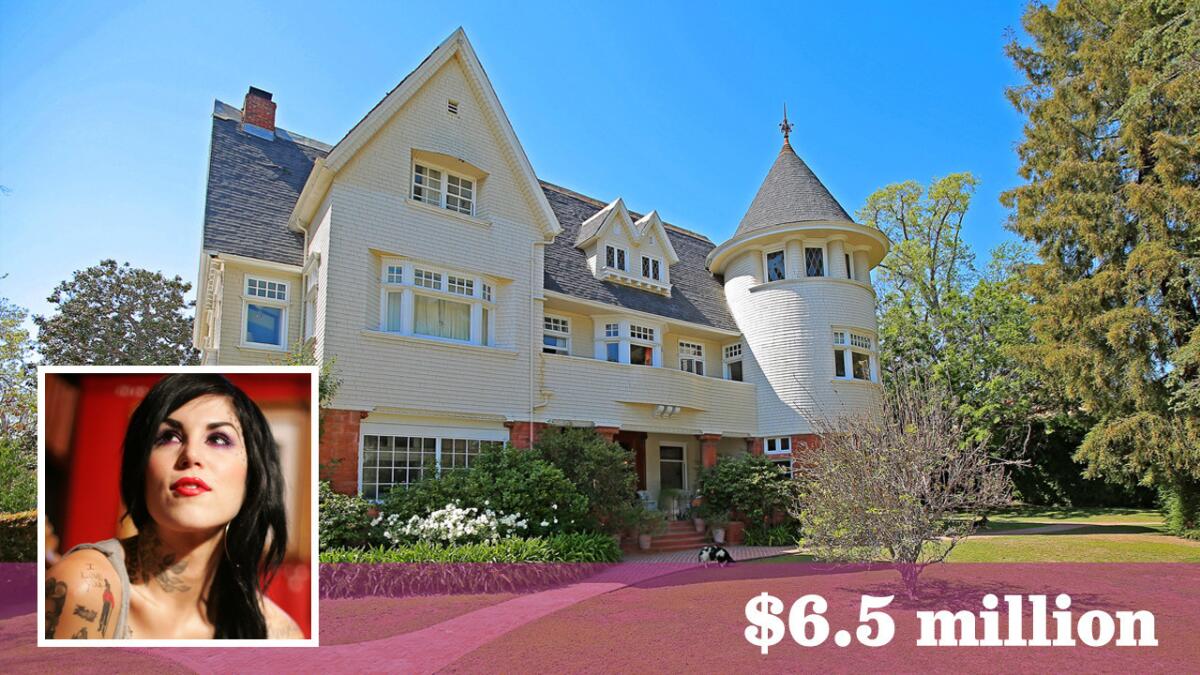 Tattoo artist Kat Von D has paid $6.5 million for a 1890 Victorian that was originally built in Westlake and later moved to its current location in Windsor Square.