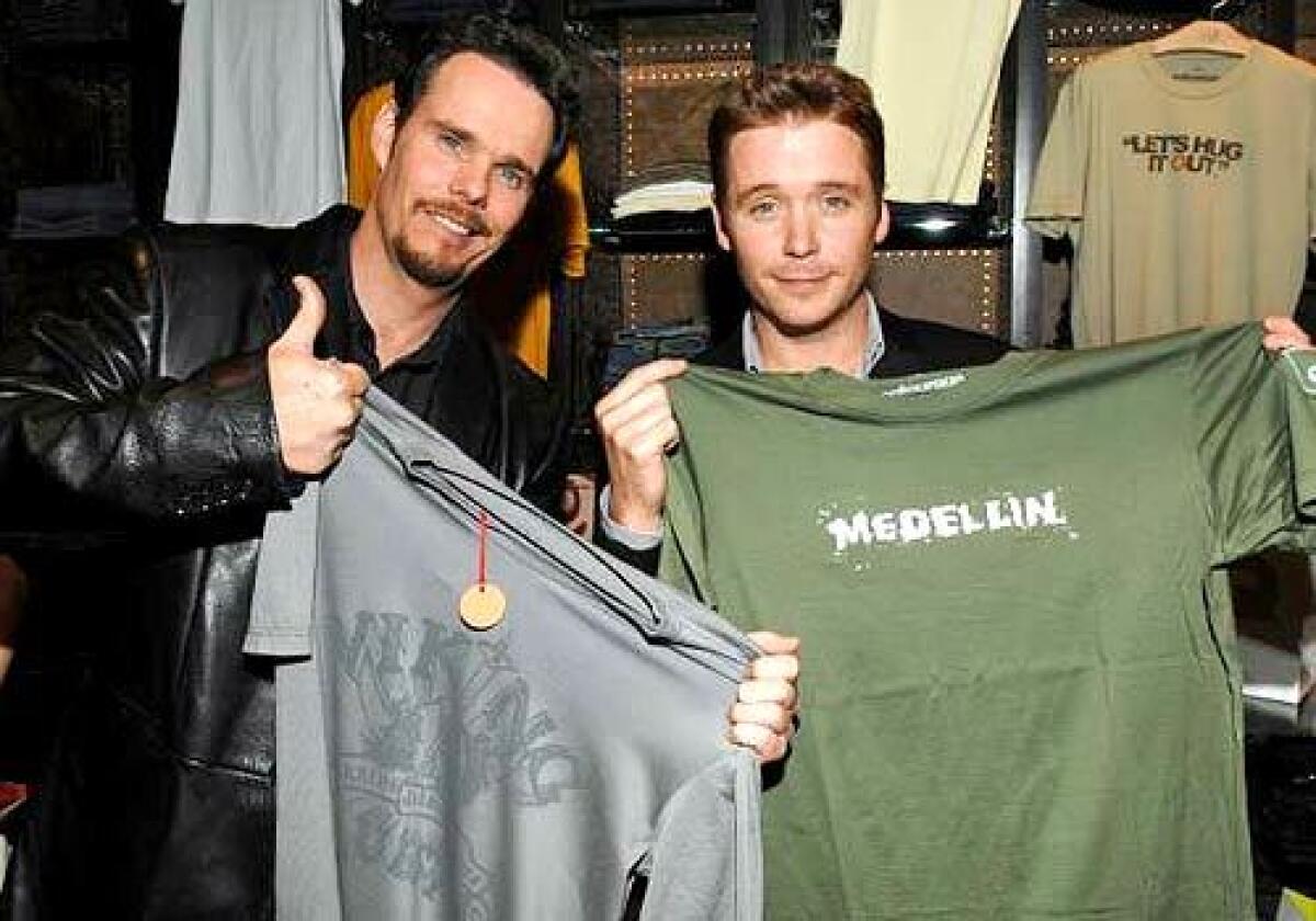 Kevin Dillon and Kevin Connolly GQ at AG Jeans.