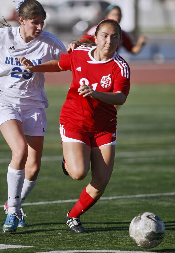 Photo Gallery: Burroughs High girls soccer vs. Burbank High