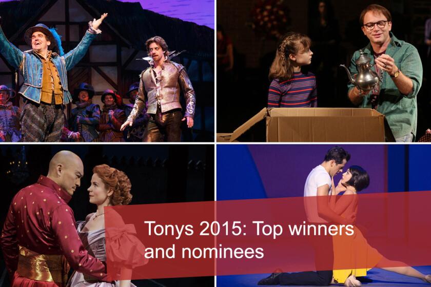 Click through to see the top winners and nominees for this year's Tony Awards.