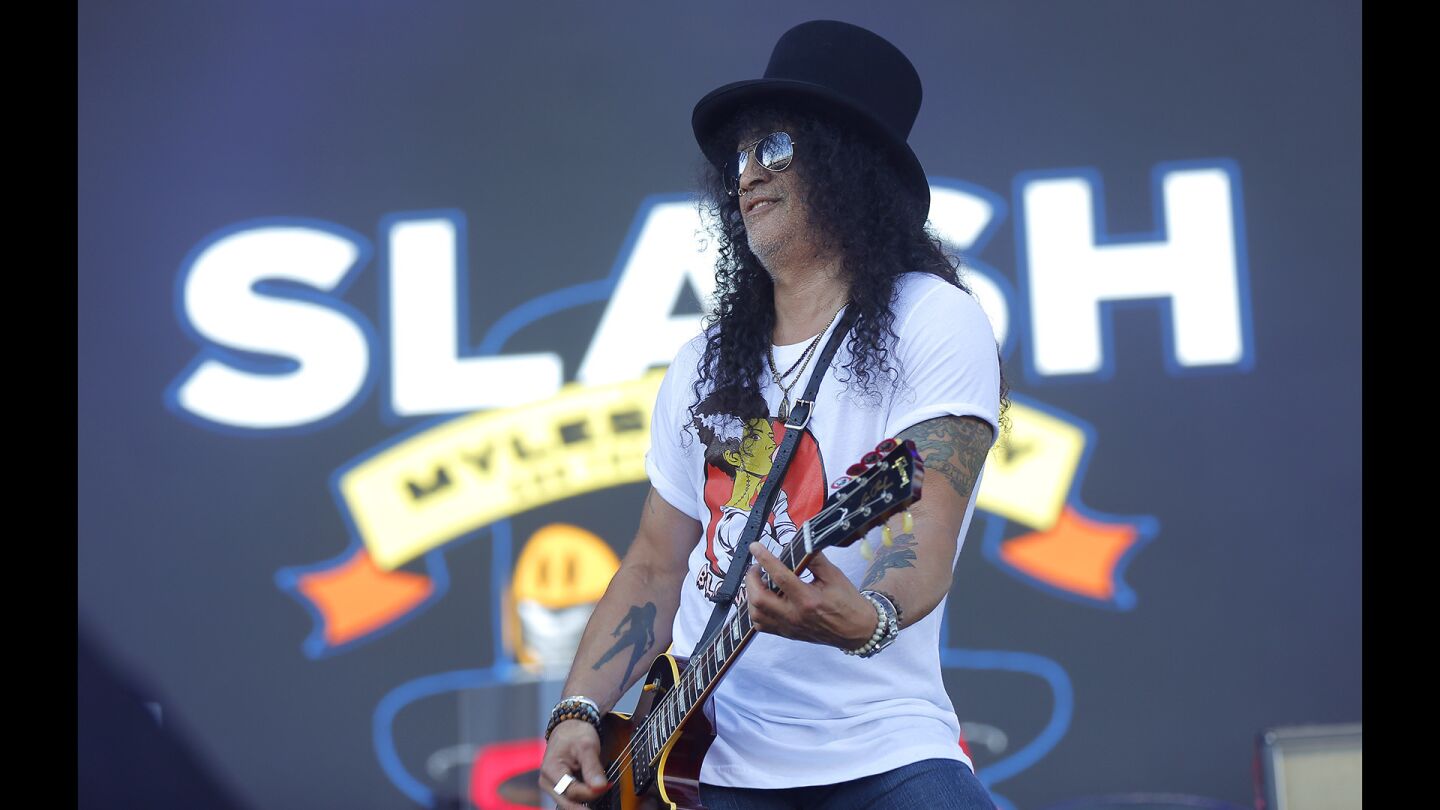 Slash plays with Myles Kennedy & The Conspirators at KAABOO Del Mar on Sunday, September 16, 2018. (Photo by K.C. Alfred/San Diego Union-Tribune)