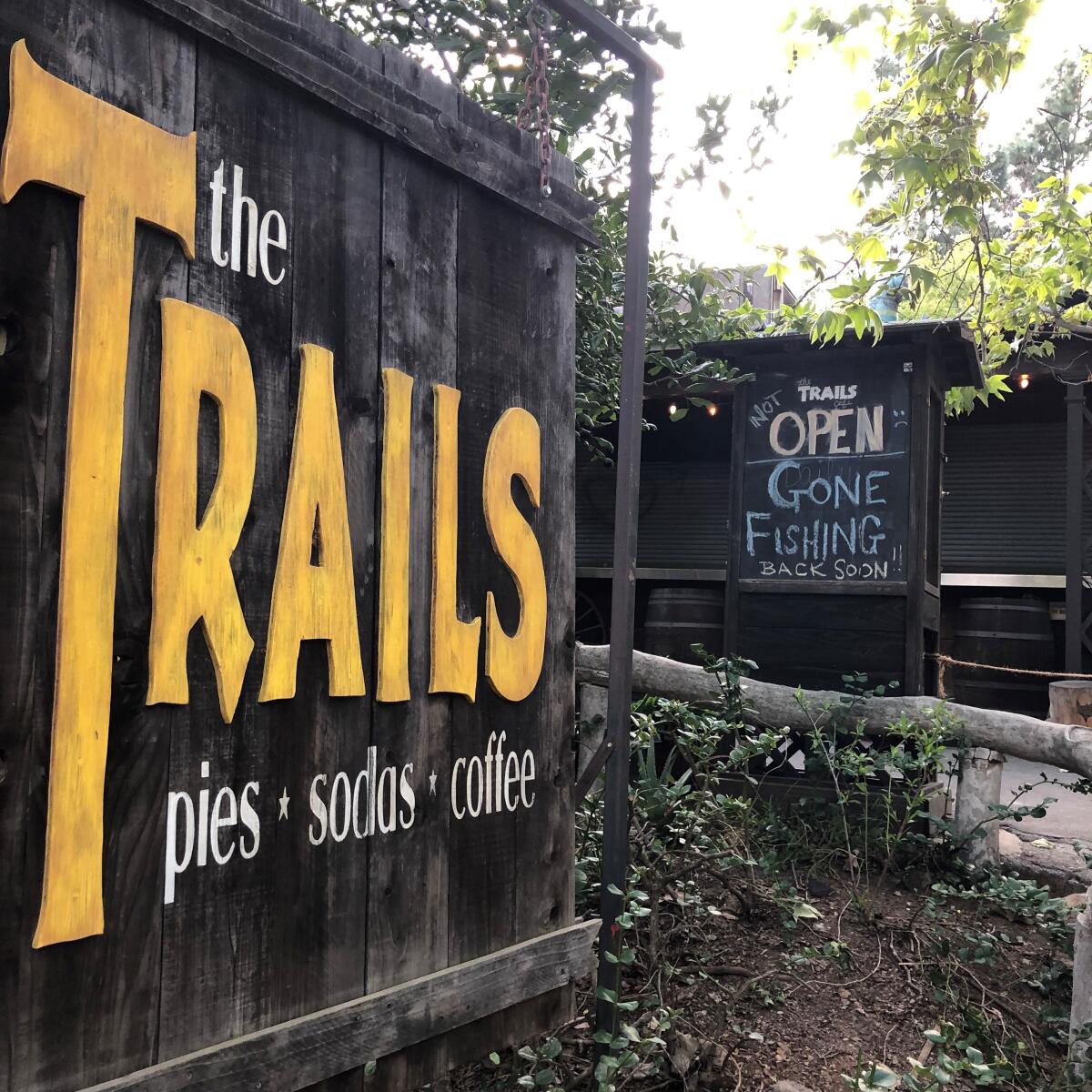 The Trails Cafe in the Fern Dell area of Griffith Park, Friday evening.