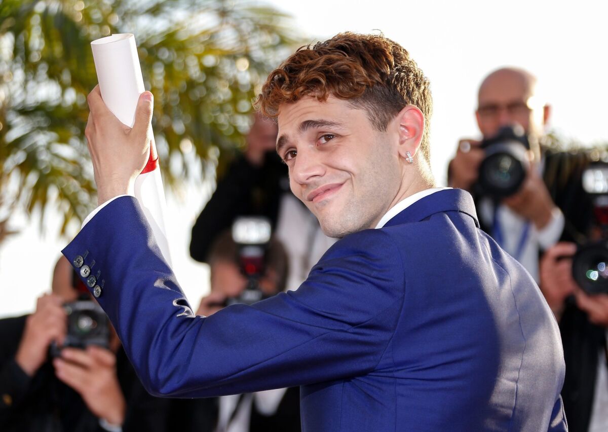 Canadian director Xavier Dolan shared the Jury Prize award for his boisterous family drama 'Mommy."