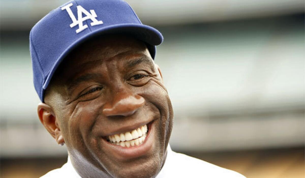 Dodgers co-owner Magic Johnson will get bobblehead and T-shirt nights next season at Dodger Stadium.