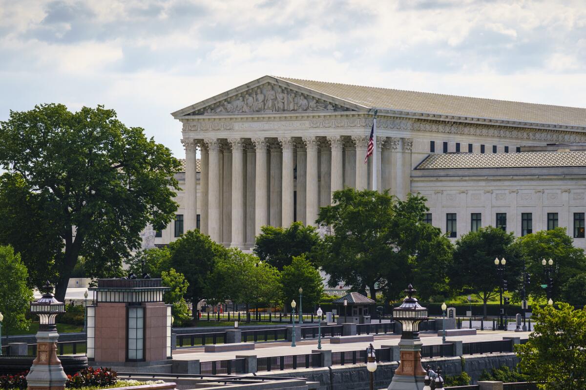 The Supreme Court is seen in Washington, Thursday, July 1, 2021. (AP Photo/J. Scott Applewhite)