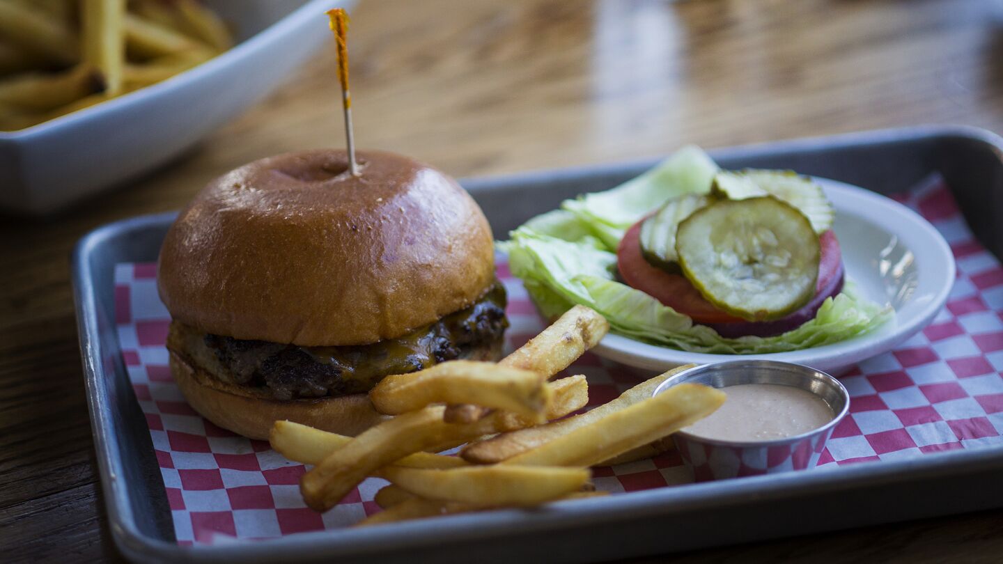 Chef April Bloomfield tasted this Classic Burger during her Burger Crawl stop at Cassells.