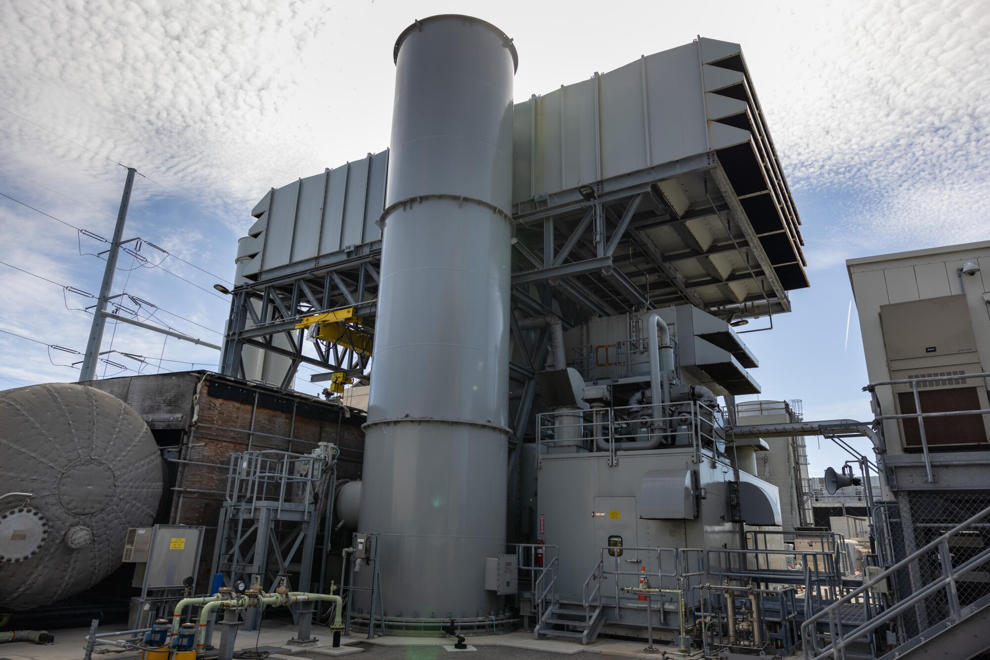 Industrial infrastructure of the DWP's Scattergood natural gas plant near El Segundo. 