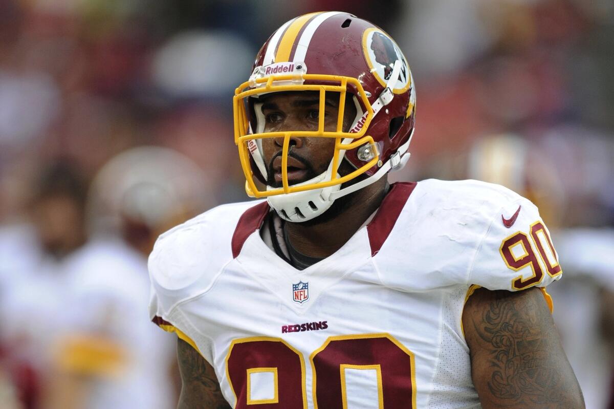 Former Redskins defensive end Doug Worthington signed with the Chargers days following their second exhibition game.