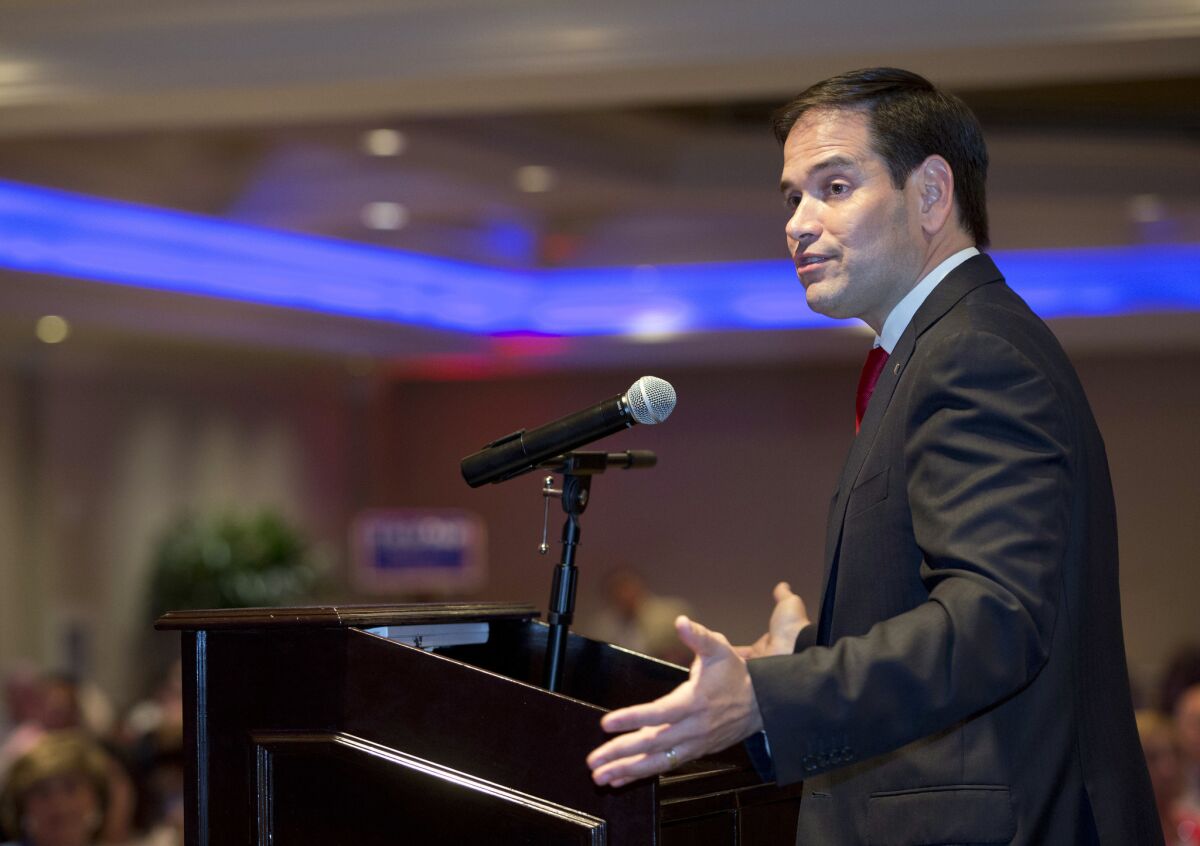 A Republican such as Marco Rubio might be just what the Democrats need on their ticket this year.