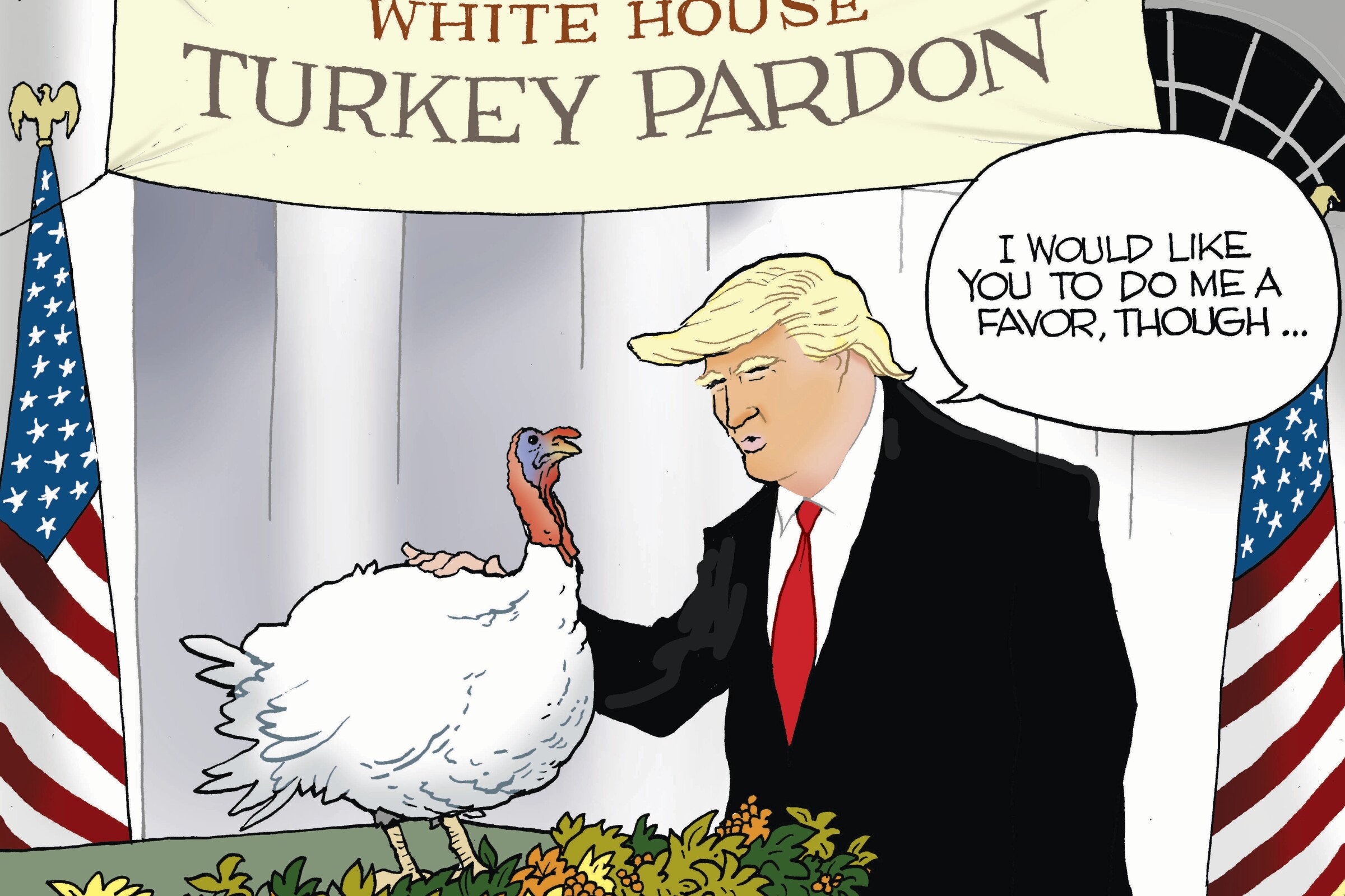 President Trump pardons turkey - The San Diego Union-Tribune