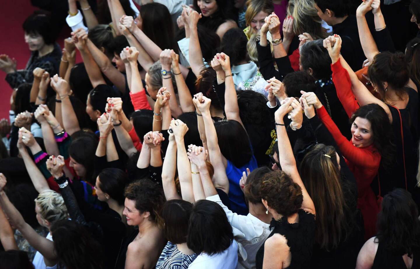 Women's march at Cannes