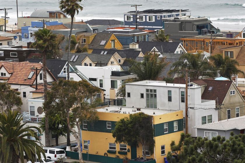 Mission Beach in San Diego is a popular place for short term rentals such as AirBnB, shown here on June 13, 2018. (Photo by K.C. Alfred/San Diego Union-Tribune)